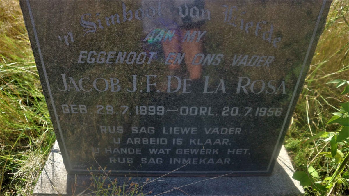 ROSA Jacob J.F., de la 1899-1956