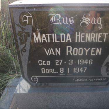 ROOYEN Matilda Henrietta, van 1946-1947