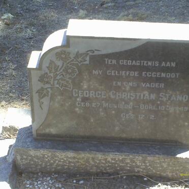 STANDER George Christian 1880-1955