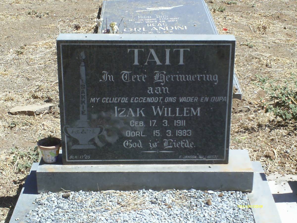 TAIT Izak Willem 1911-1983