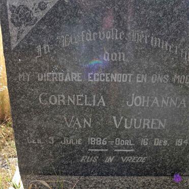 VUUREN Cornelia Johanna, van 1885-194?