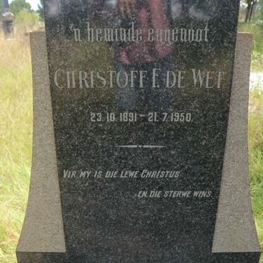 WET Christoff F., de 1891-1950