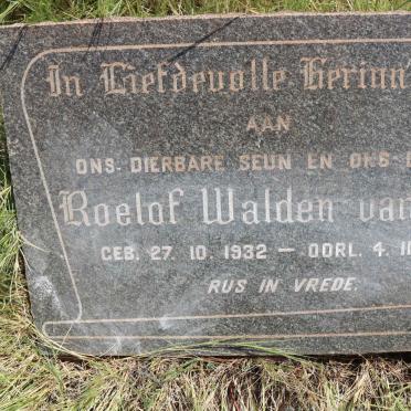 WYK Roelof Walden, van 1932-1948