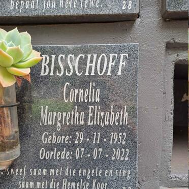 BISSCHOFF Cornelia Margretha Elizabeth 1952-2022