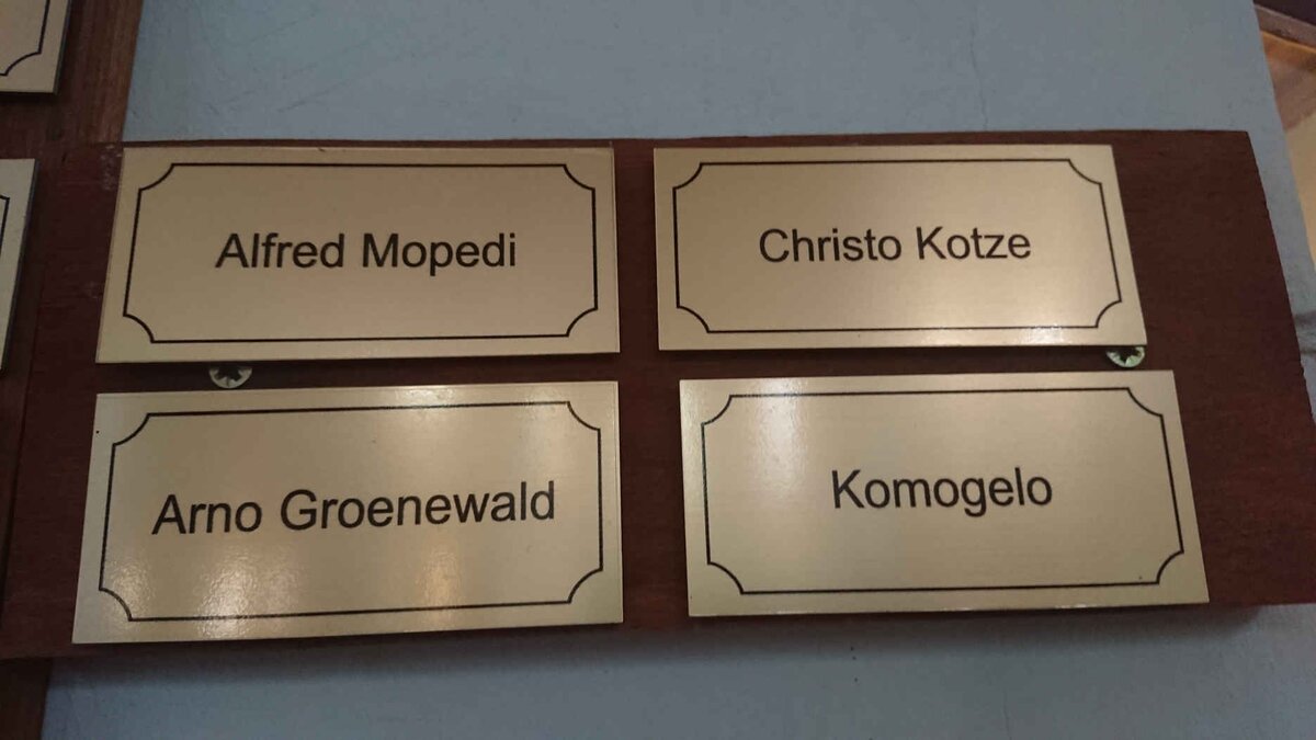 MOPEDI Alfred :: KOTZE Christo :: GROENEWALD Arno :: KOMOGELO