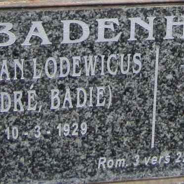 BADENHORST Adriaan Lodewicus 1929- &amp; Dinah Maria STEYL 1926-2017