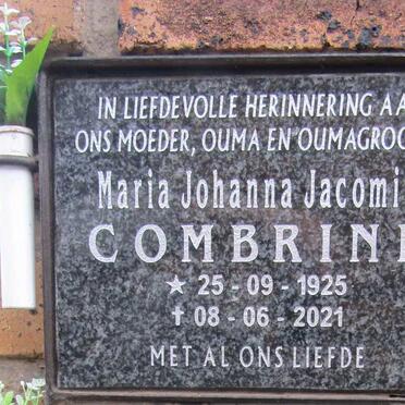 COMBRINK Maria Johanna Jacomina 1925-2021