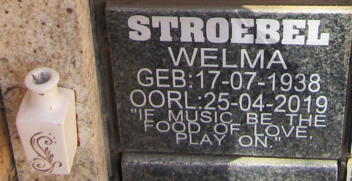 STROEBEL Welma 1938-2019