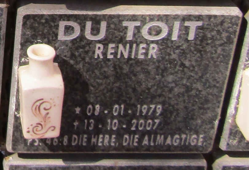 TOIT Renier, du 1979-2007