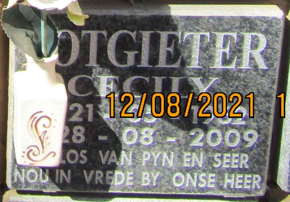 POTGIETER Cecily 1962-2009