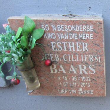 BAARS Esther nee CILLIERS 1932-2013