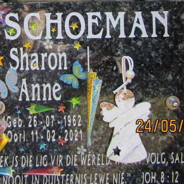 SCHOEMAN Sharon Anne 1962-2021