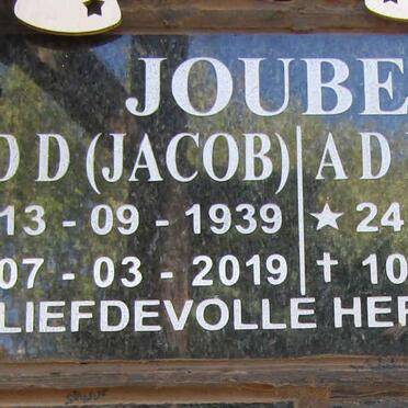 JOUBERT J.D.D. 1939-2019 &amp;  A.D.M. 1948-2016
