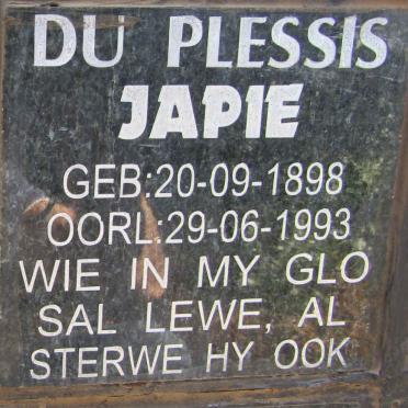 PLESSIS Japie, du 1898-1993