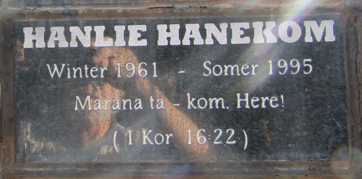 HANEKOM Hanlie 1961-1995