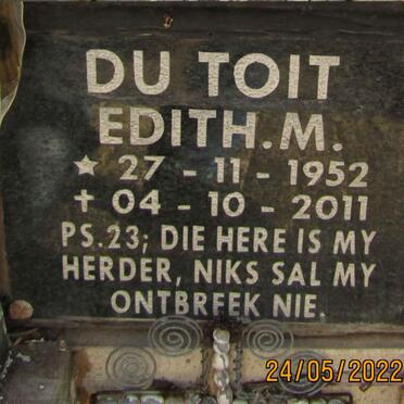 TOIT Edith M., du 1952-2011