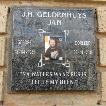 GELDENHUYS J.H. 1981-2015