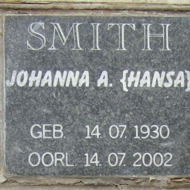 SMITH Johanna A. 1930-2002