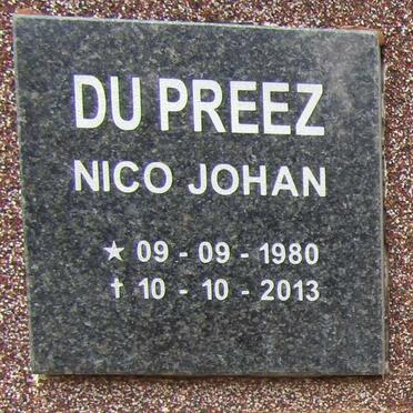 PREEZ Nico Johan, du 1980-2013
