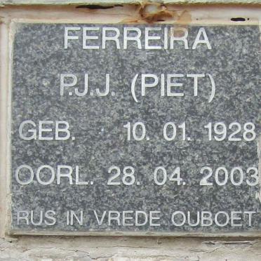FERREIRA P.J.J. 1928-2003