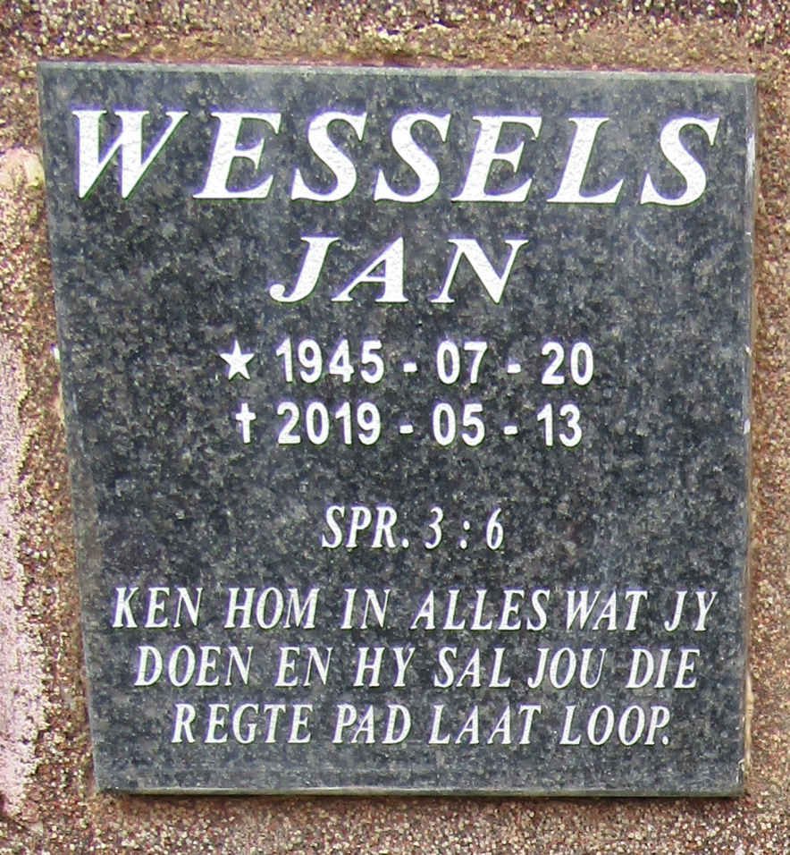 WESSELS Jan 1945-2019