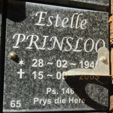 PRINSLOO Estelle 194?-2009