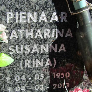 PIENAAR Catharina Susanna 1950-2013