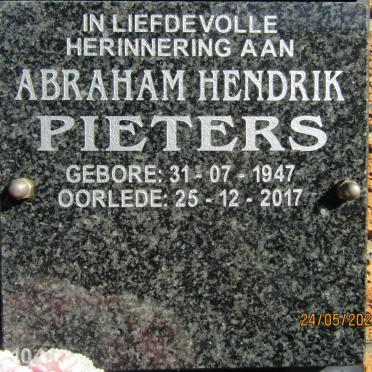 PIETERS Abraham Hendrik 1947-2017
