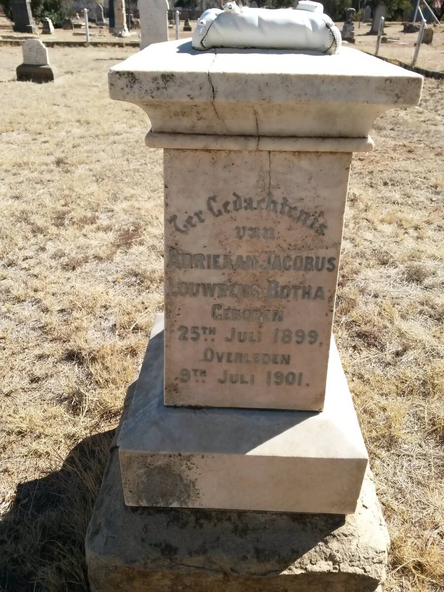 BOTHA Adrieaan Jacobus Louwrens 1899-1901