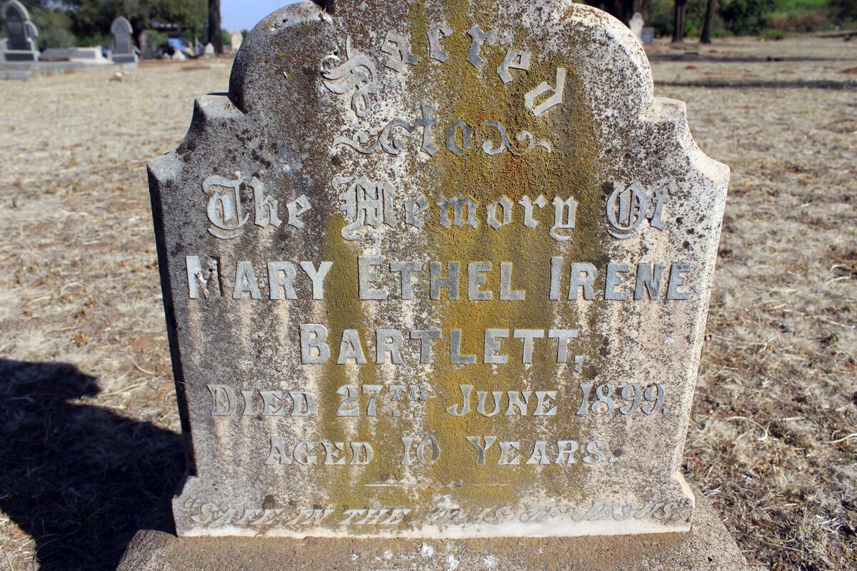 BARTLETT Mary Ethel Irene -1899