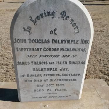 HAY John Douglas, DALRYMPLE -1900