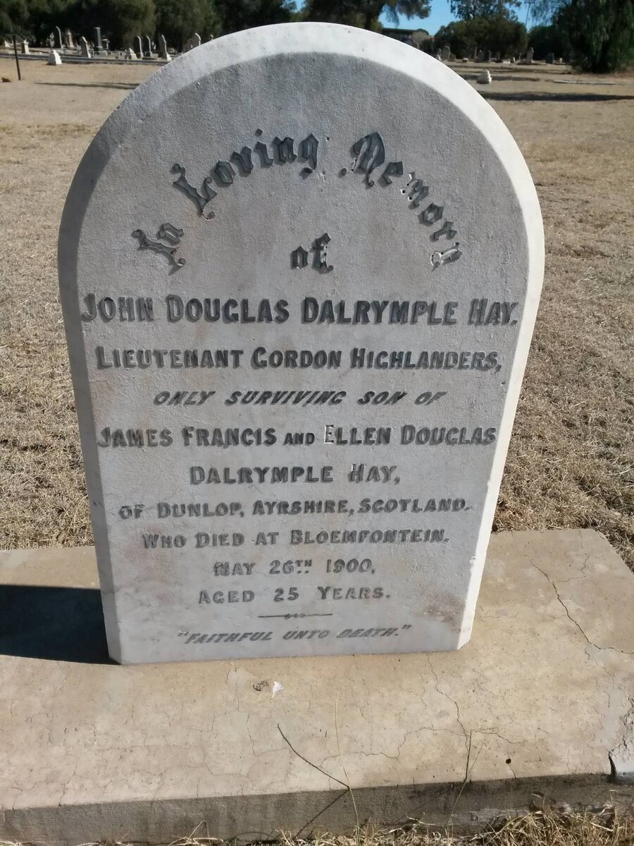 HAY John Douglas, DALRYMPLE -1900