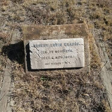 KRAUSE Hubert Erwin 1874-1878