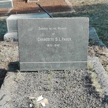 PAVER Charlotte S.L. 1871-1942