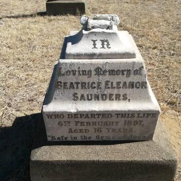 SAUNDERS Beatrice Eleanor -1897