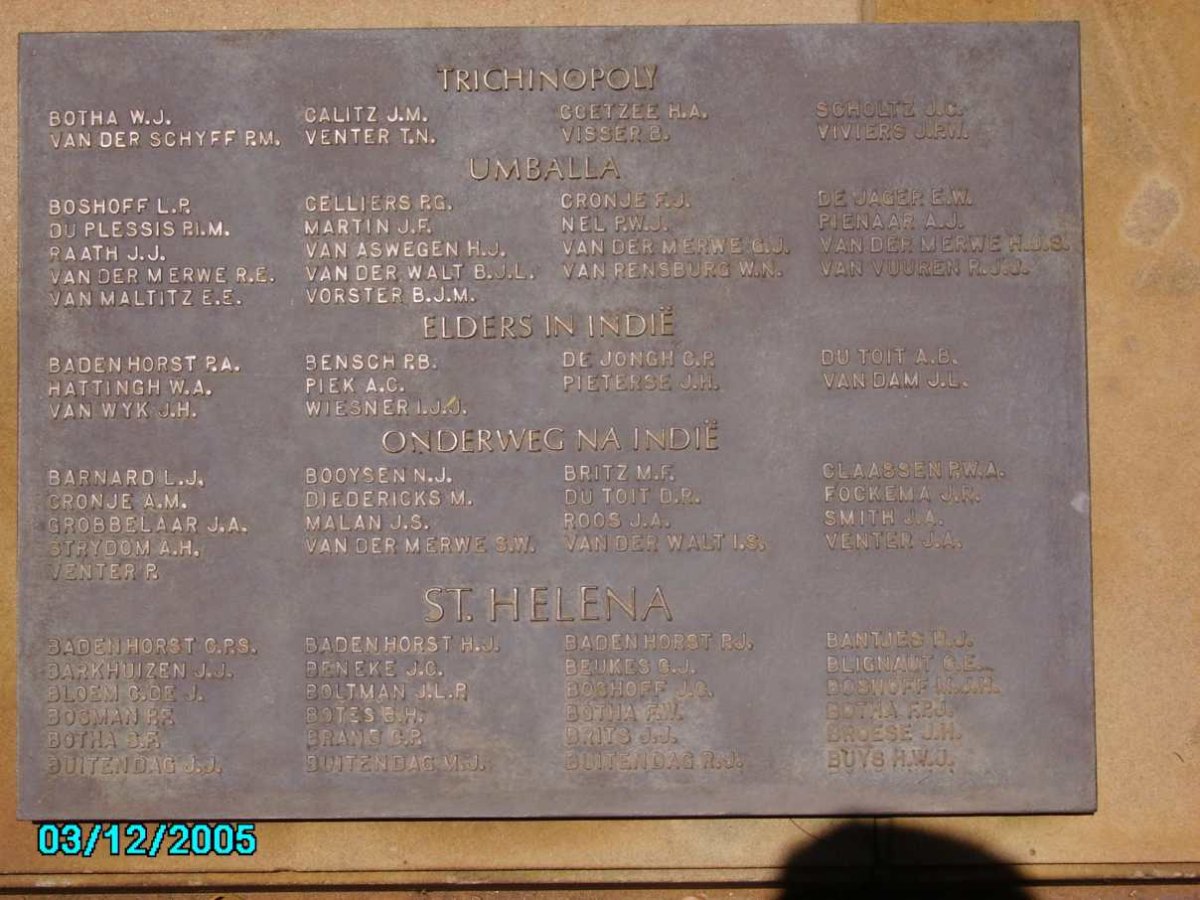 6. Memorial Plaque / Gedenkplaat _6