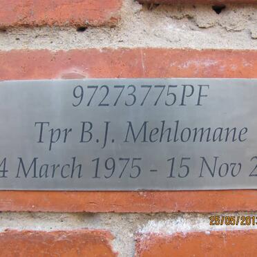 MEHLOMANE B.J. 1975-2006