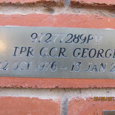 GEORGE G.C.R. 1976-2001