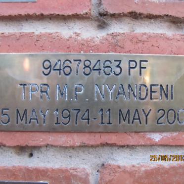 NYANDENI M.P. 1974-2003