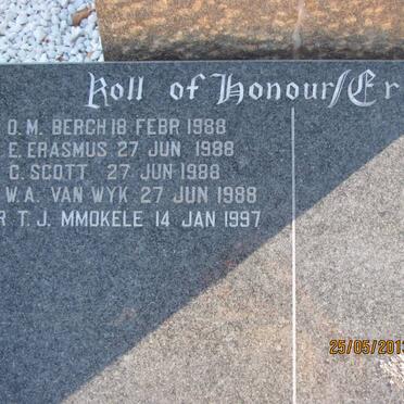 2. Monument - Roll of Honour