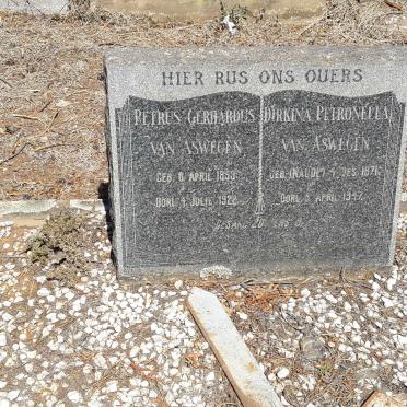 ASWEGEN Petrus Gerhardus, van 1853-1922 &amp; Dirkina Petronella NAUDE 1871-1947