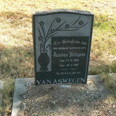 ASWEGEN Jacobus Philippus, van 1890-1969