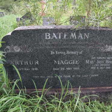 BATEMAN Arthur -1940 &amp; Maggie -1965 :: BROWN May Iris nee BATEMAN -1986