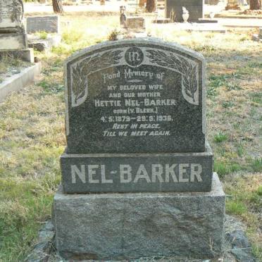 BARKER Hettie, NEL nee V. BLERK 1879-1936