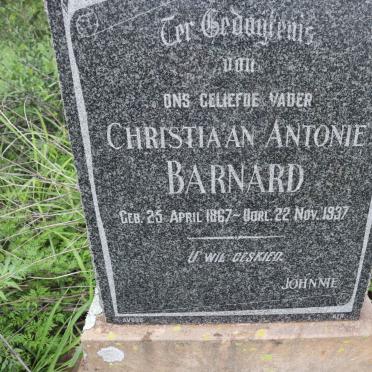 BARNARD Christiaan Antonie 1867-1937