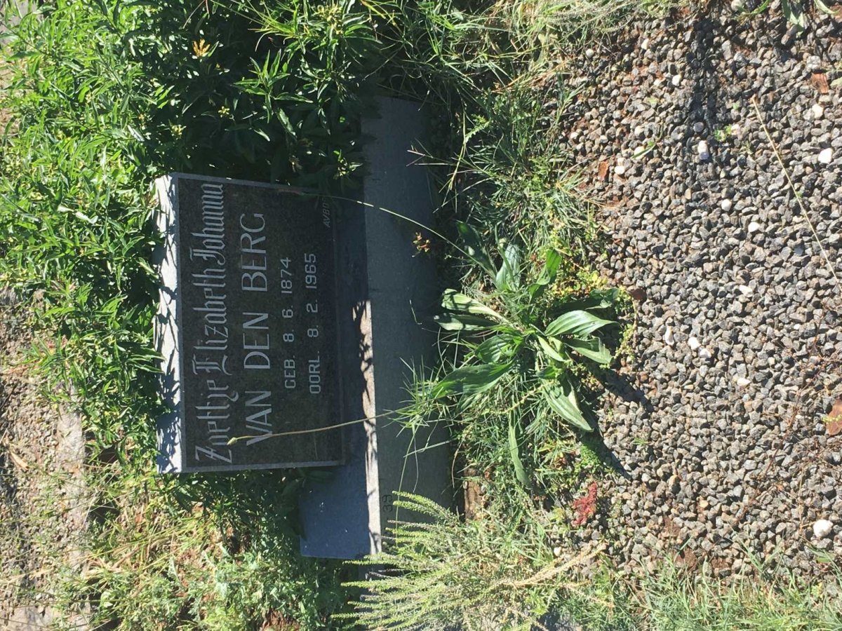 BERG Zoettje Elizabeth Johanna, van den 1874-1965