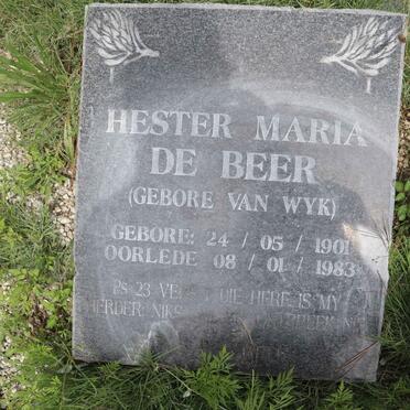 BEER Hester Maria, de nee VAN WYK 1901-1983