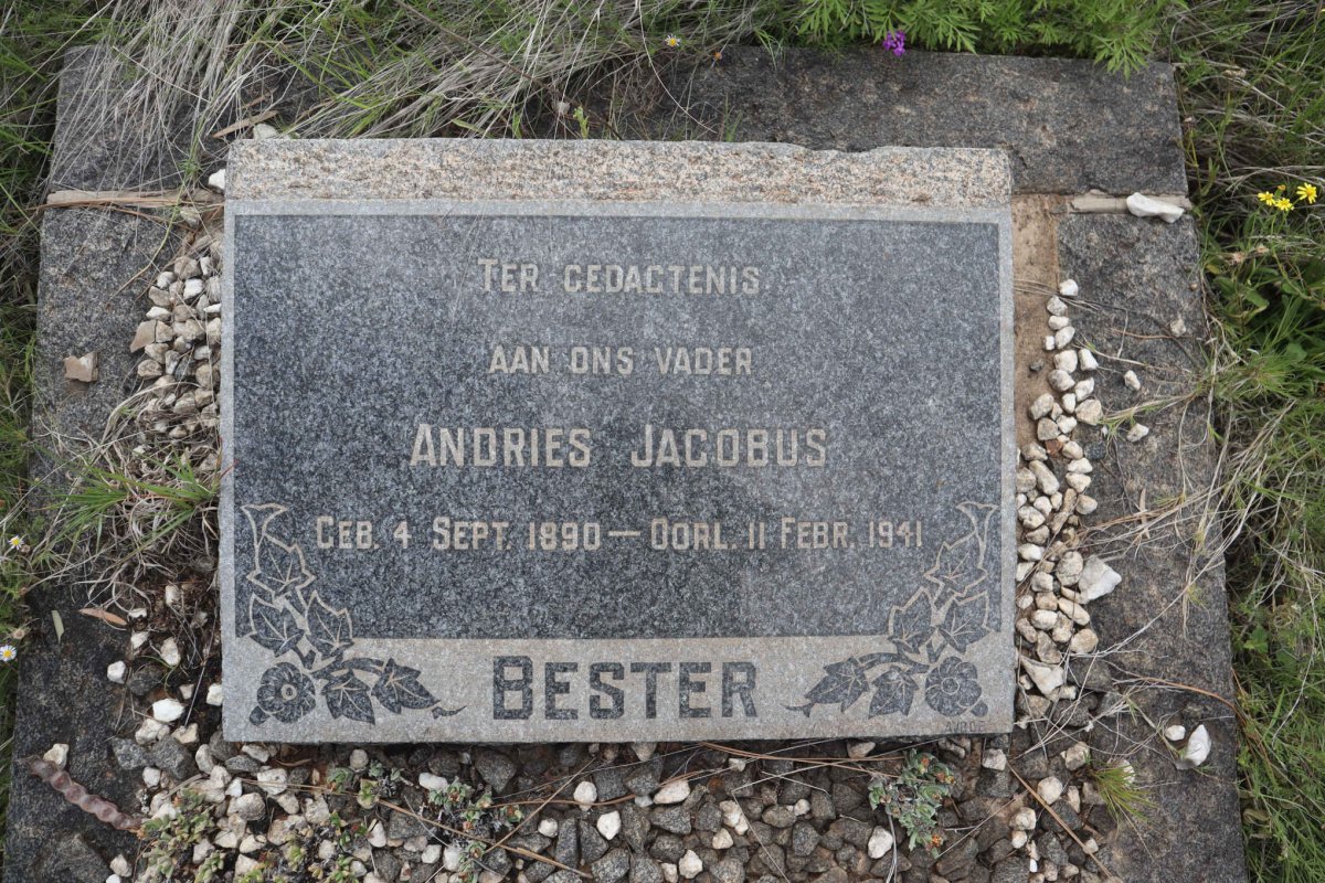 BESTER Andries Jacobus 1890-1941