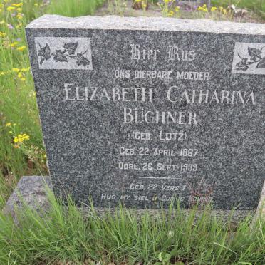 BUCHNER Elizabeth Catharina nee LOTZ 1867-1939