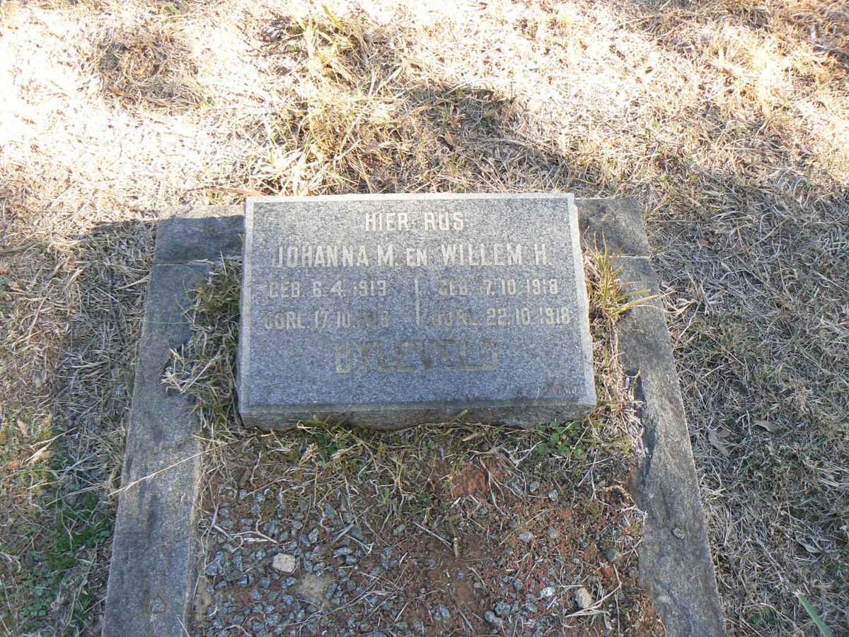BYLEVELD Johanna M. 1913-1918 :: BYLEVELD Willem H. 1918-1918
